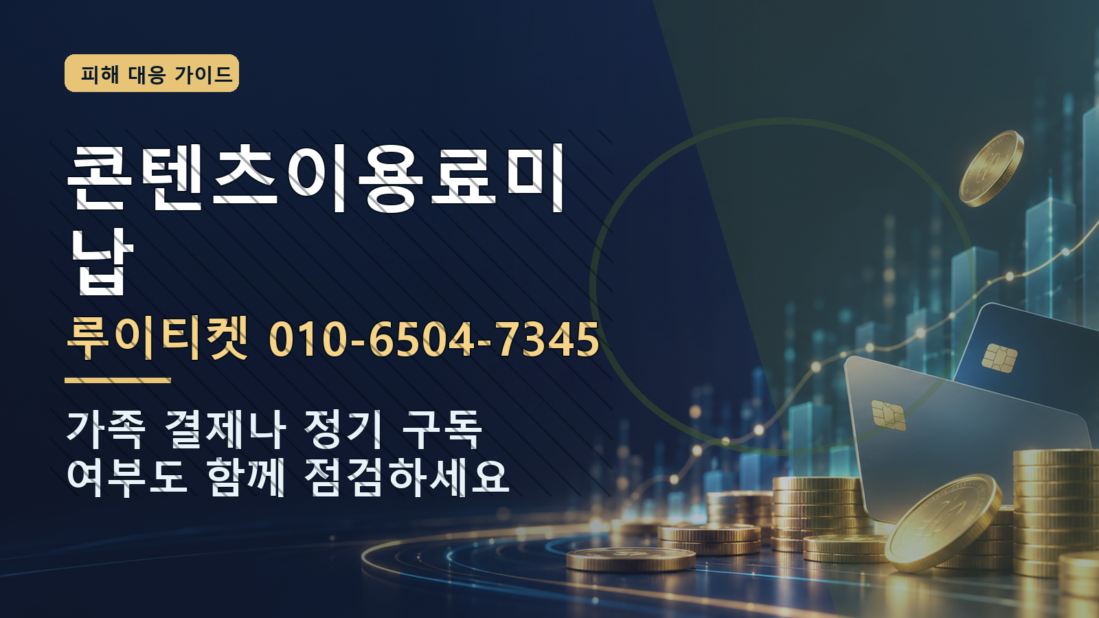 콘텐츠이용료미납: 루이티켓 010-6504-7345 · 가족 결제나 정기 구독 여부도 함께 점검하세요